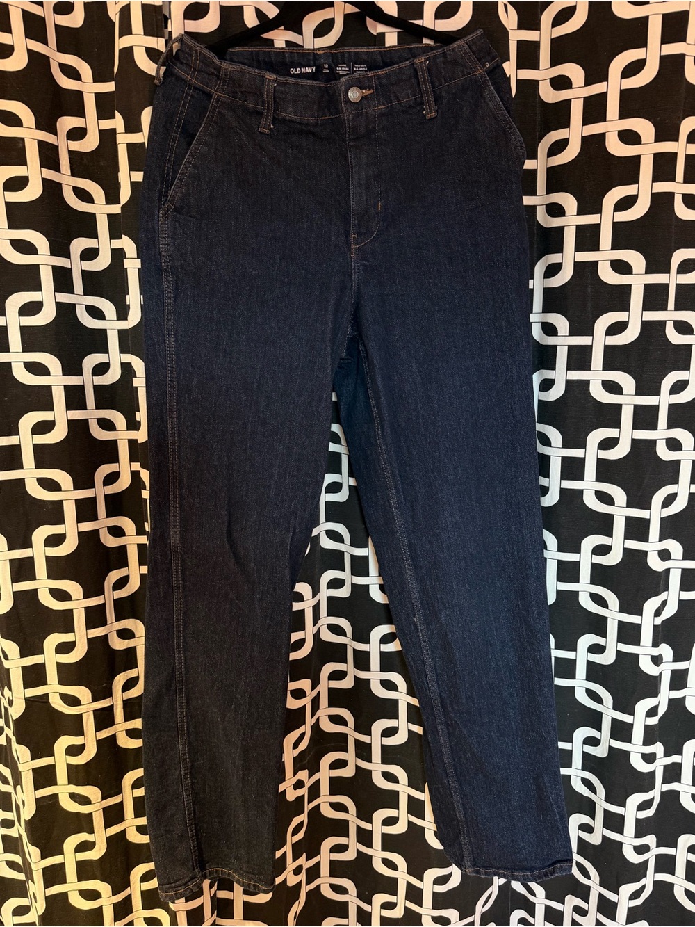 Dark Wash Straight Leg Jeans